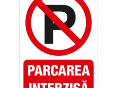 Indicator pentru semnalizare parcarea interzisa